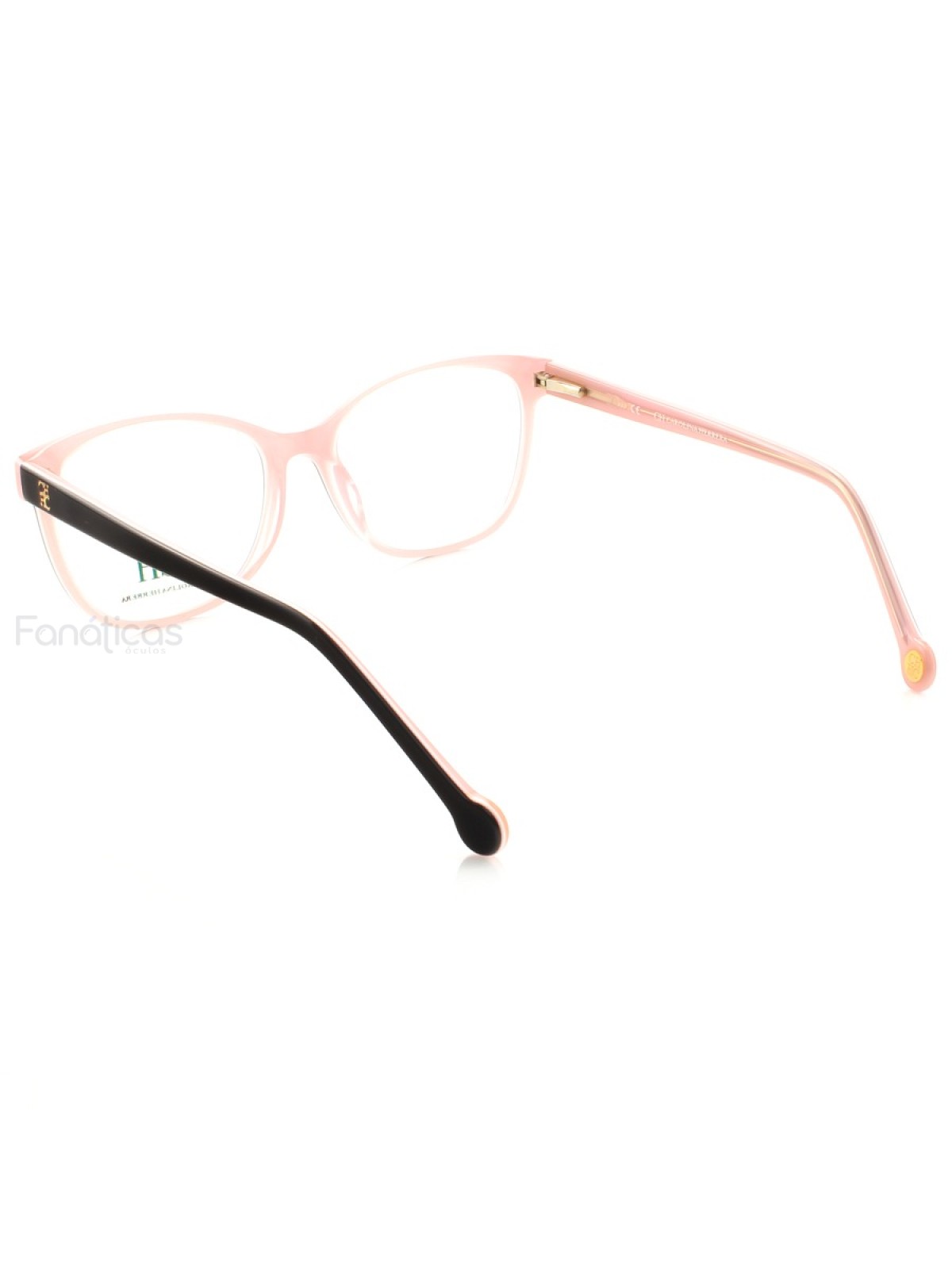 Armação de Oculos Quadrada CH659 - Preto e Rosa