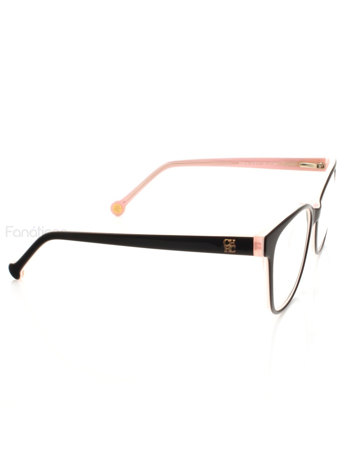 Armação de Oculos Quadrada CH659 - Preto e Rosa