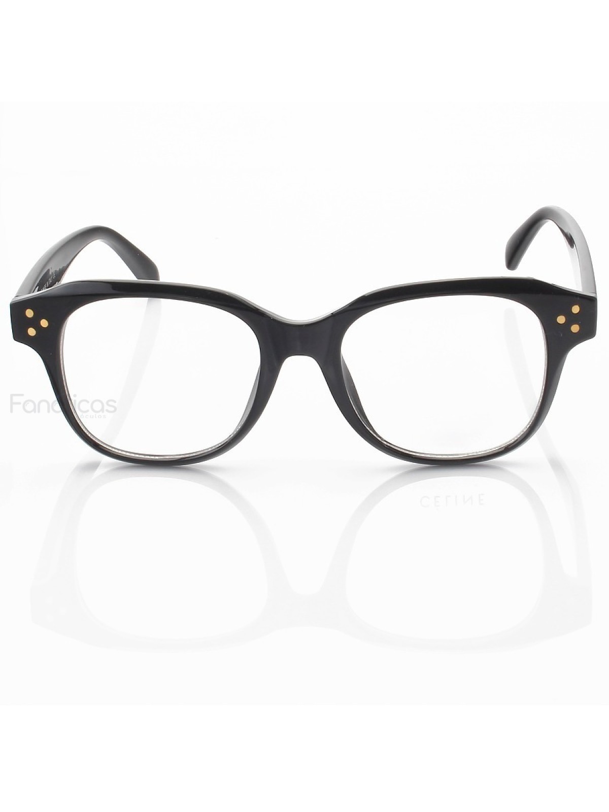 Armação de Óculos Quadrada CL41457 Preto