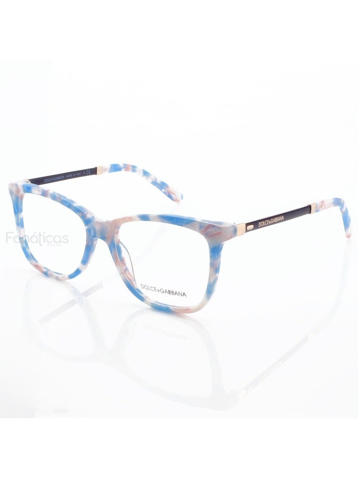 Armação de Óculos Quadrada DG3126 Azul Bebe