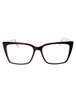Armação de Óculos Quadrada DG5031 Preto e Rosa