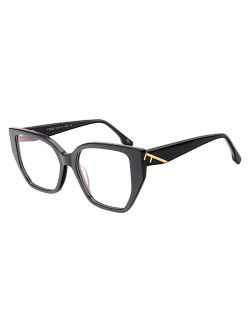 Armação de Óculos Quadrada FE50073 Preto