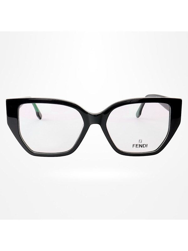 Armação de Óculos Quadrada FE50073 Preto