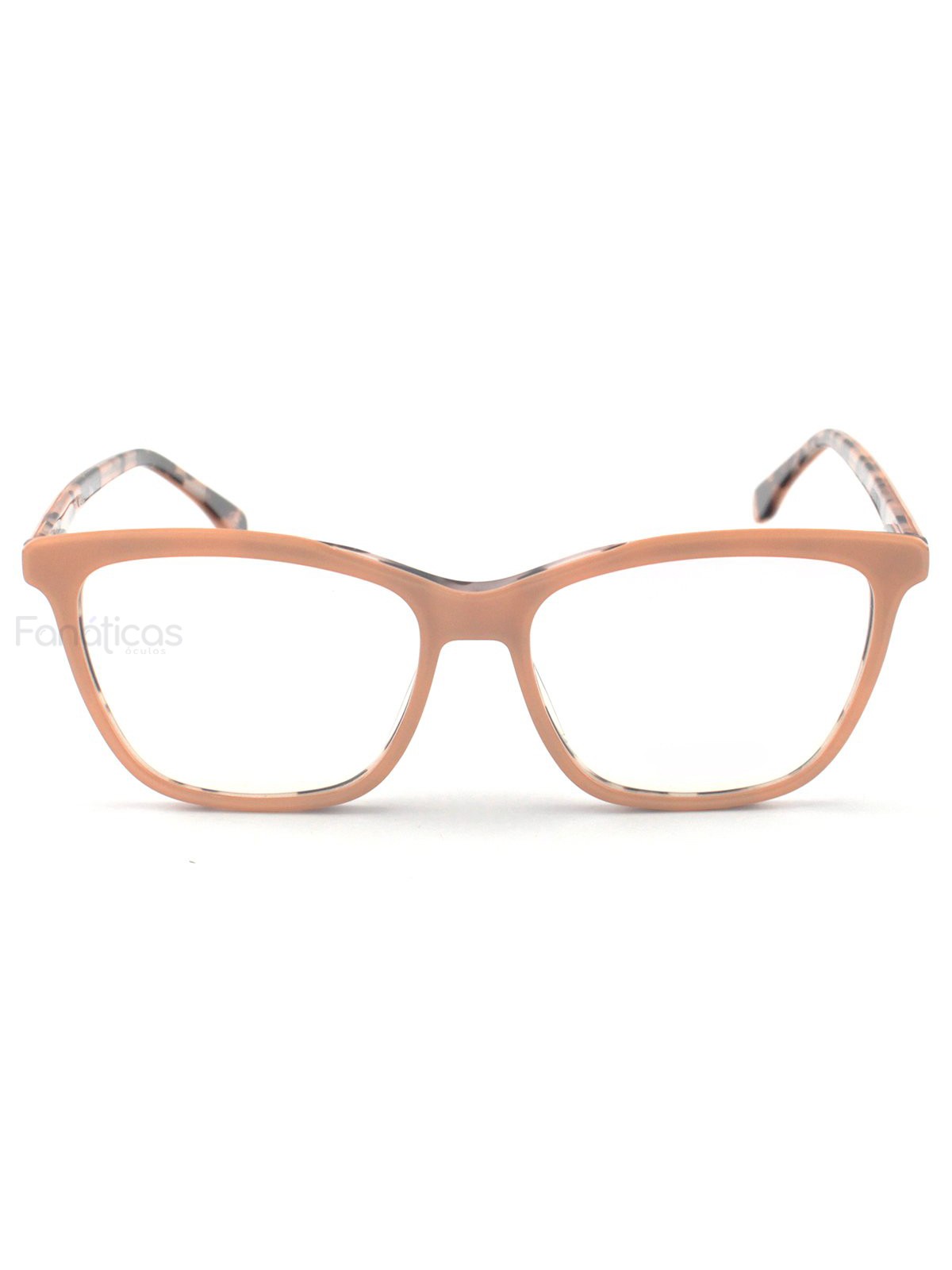 Armacao de Óculos Quadrada FF0251 Nude e Tartaruga