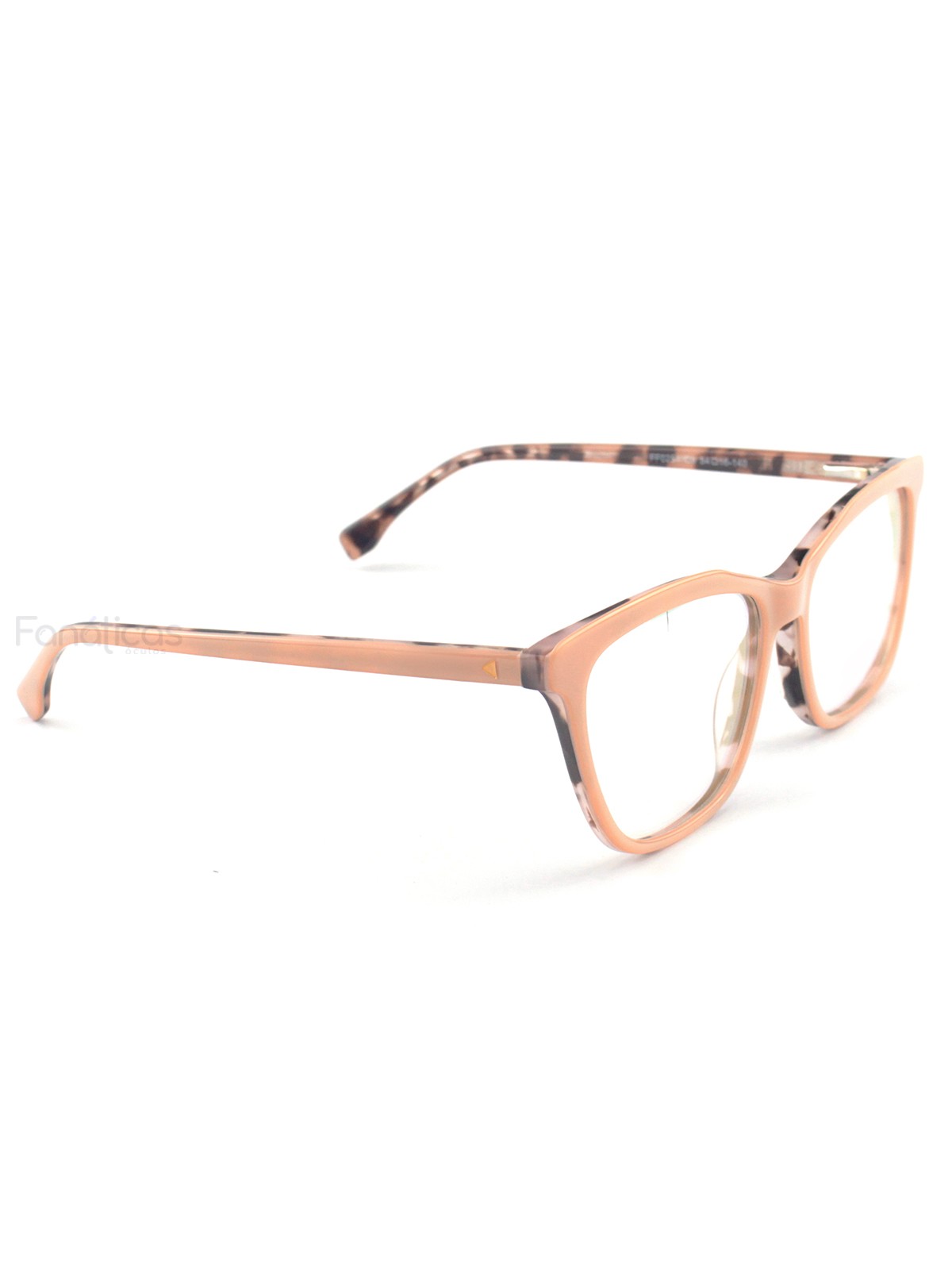Armacao de Óculos Quadrada FF0251 Nude e Tartaruga