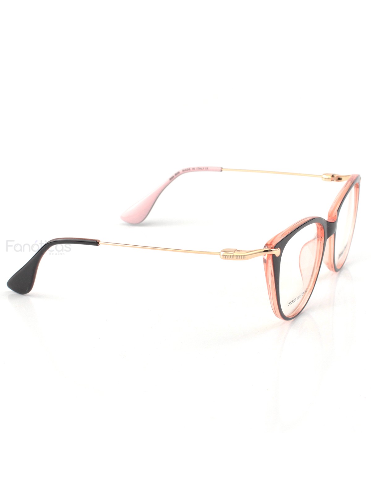 Armacao de Óculos 58589 Preto e Rosa