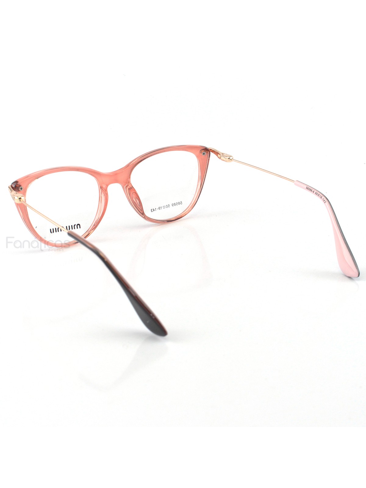 Armacao de Óculos 58589 Preto e Rosa