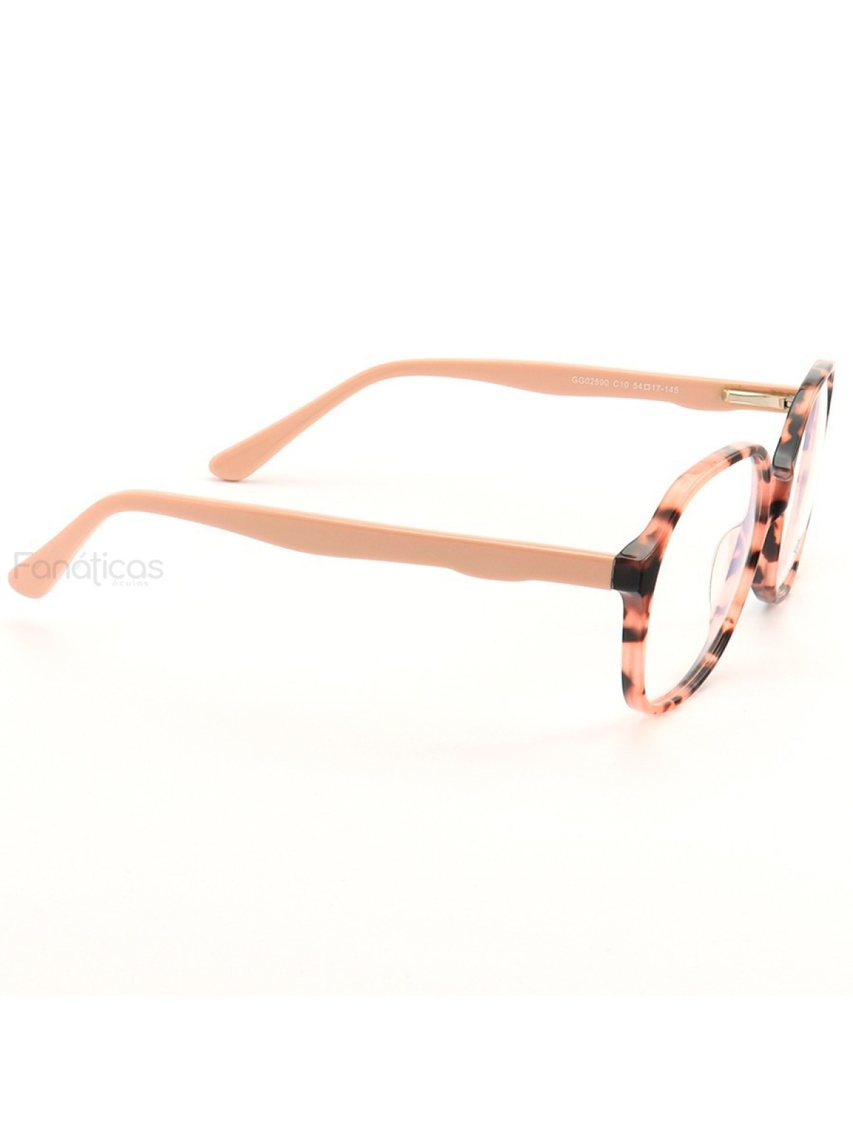 Armação de Óculos Quadrada GG002590 Rosa Tartaruga