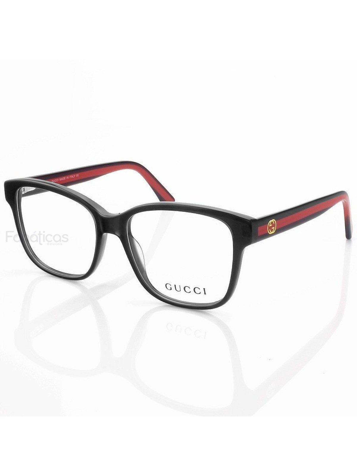 Armacao de Óculos Quadrada GG0402 Preto