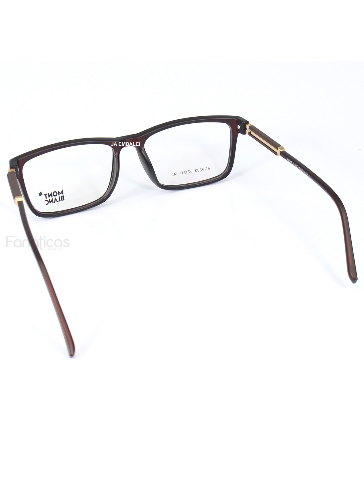 Armação de Óculos Quadrada Masculina AP9233 - Marrom
