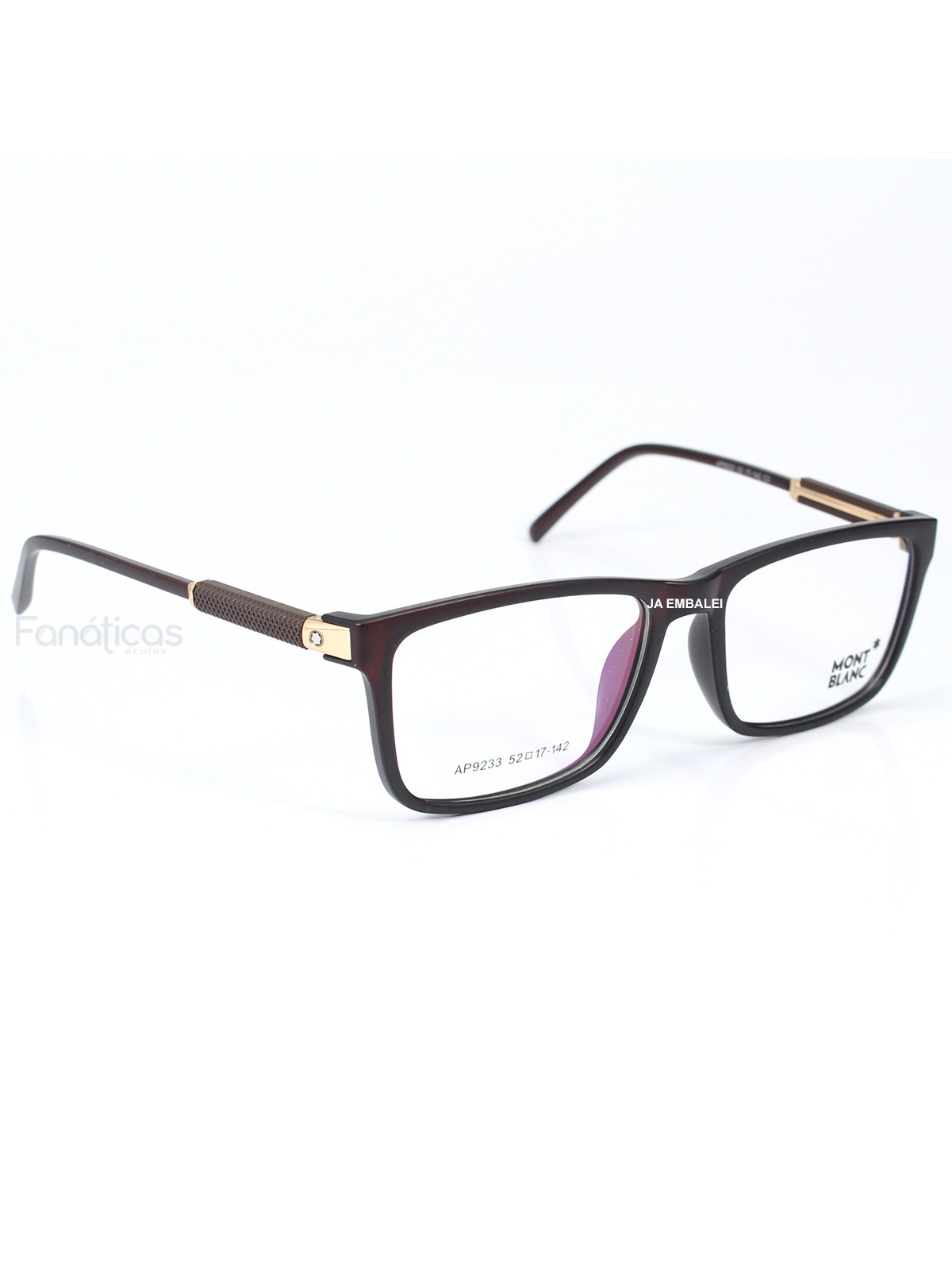Armação de Óculos Quadrada Masculina AP9233 - Marrom