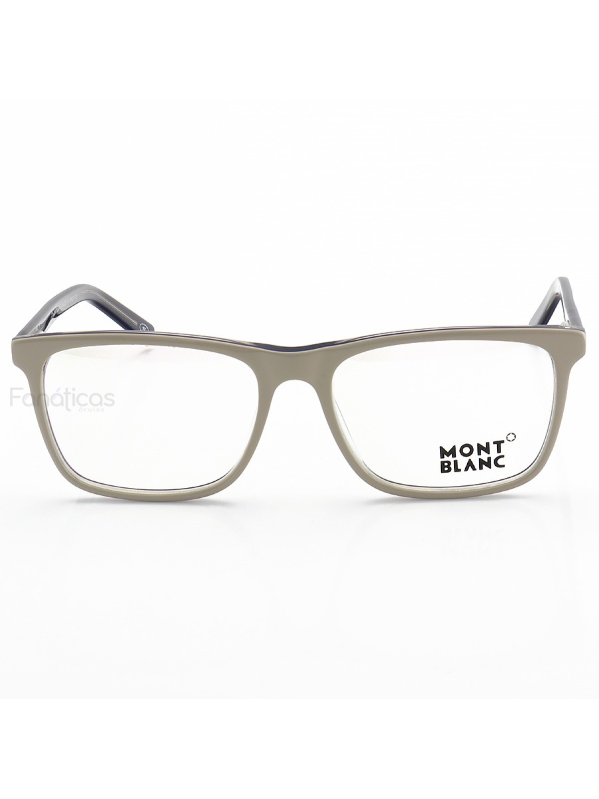 Armação de Óculos Quadrada Masculina MB0737 Off-White