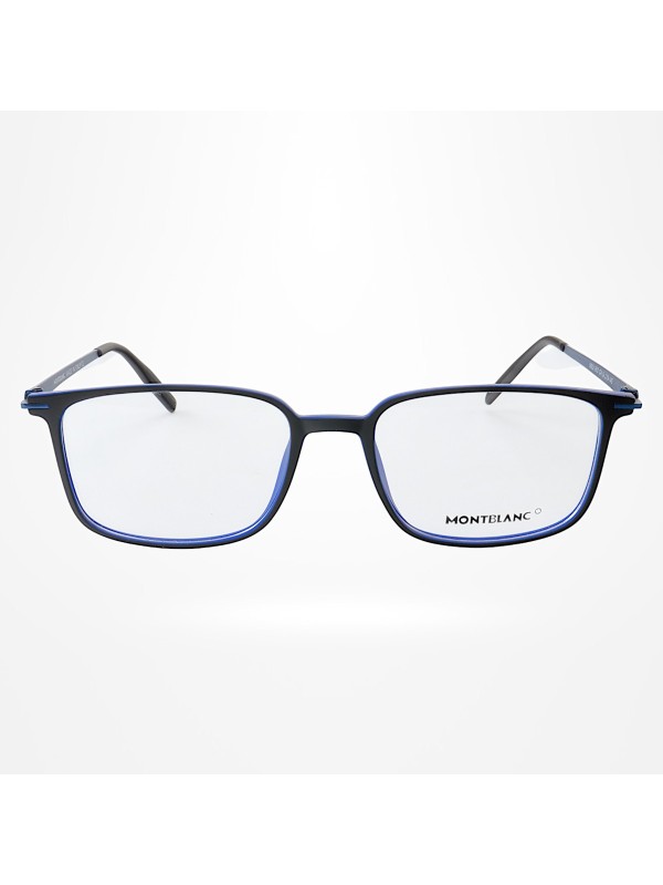Armação de Óculos Quadrada MB0196O Preto e Azul
