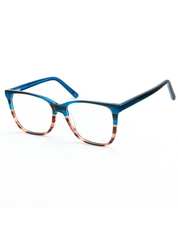 Armação de Óculos Quadrada MJ496 Azul Degrade