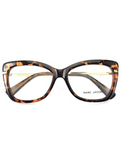 Armação de Óculos Quadrada MJ545 Marrom e Tartaruga