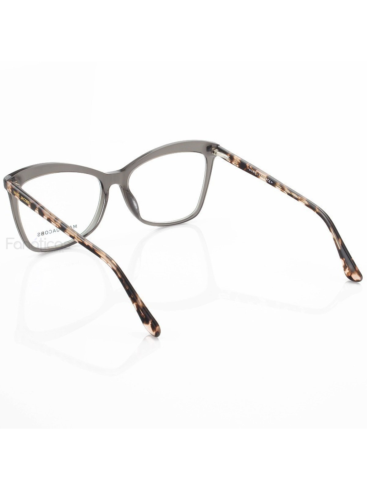 Armacao de Óculos Quadrada MJ716 Cinza e Tartaruga