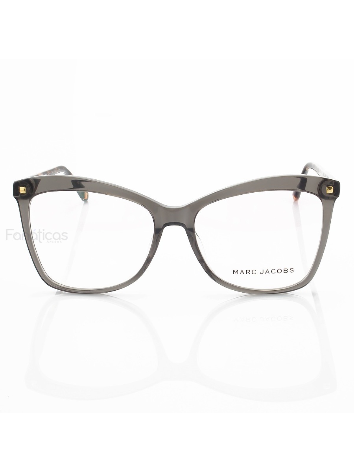 Armacao de Óculos Quadrada MJ716 Cinza e Tartaruga