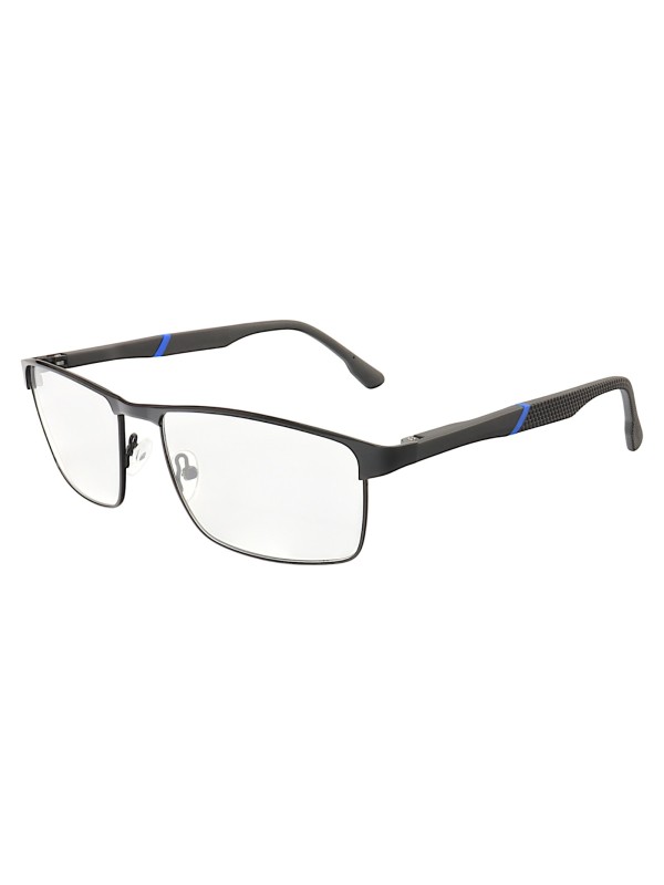 Armação de Óculos 65109 Quadrado Preto e Azul