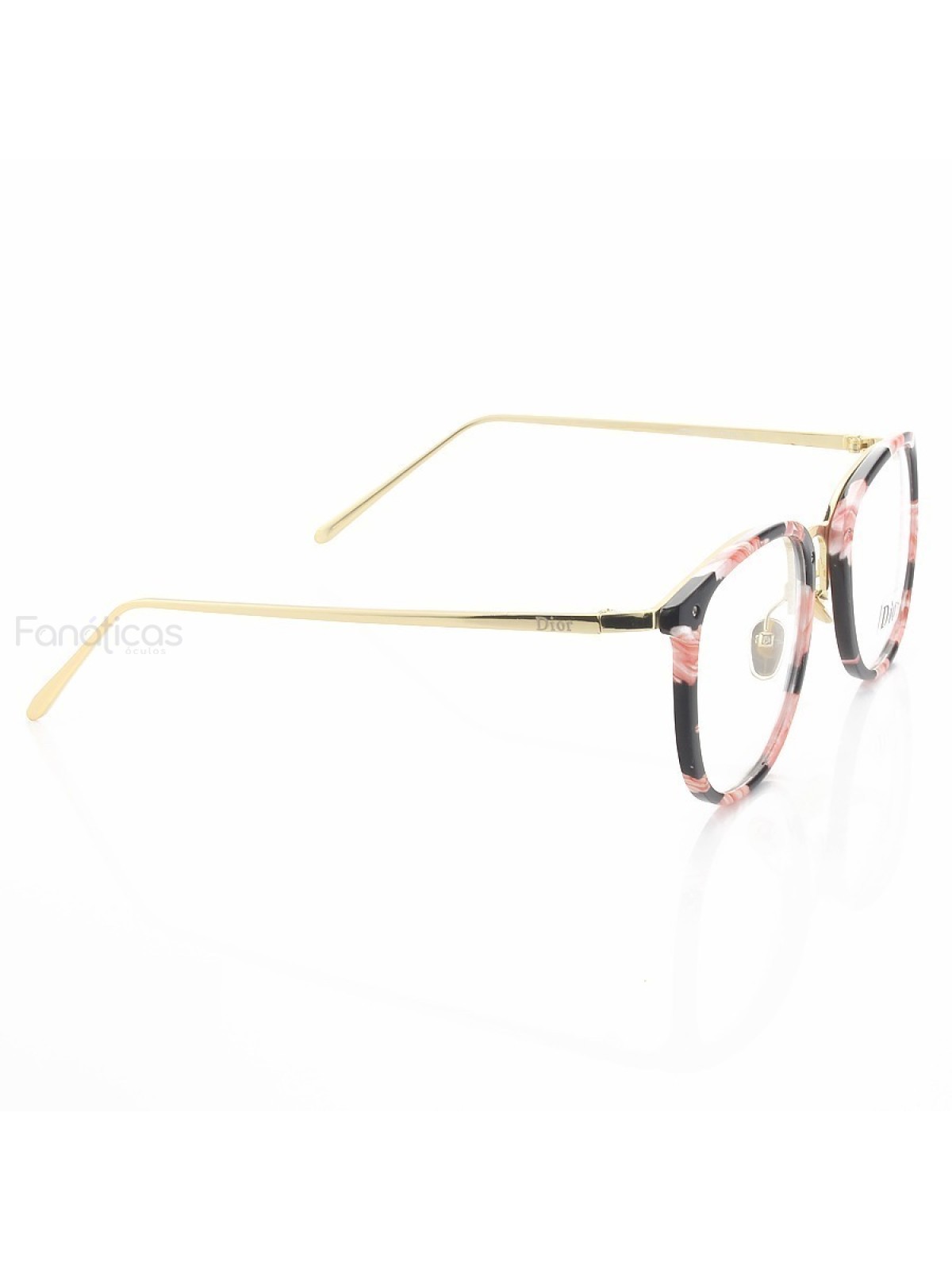 Armacao de Óculos Quadrada RM2002-1 CD Floral