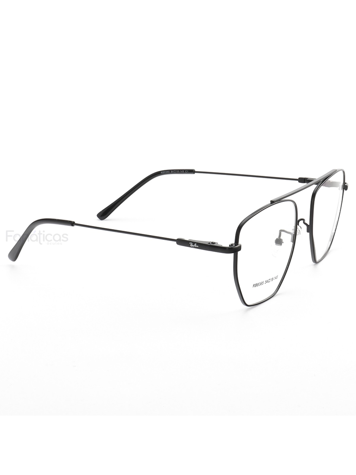Armacao de Óculos Quadrada RX8365 General Preto