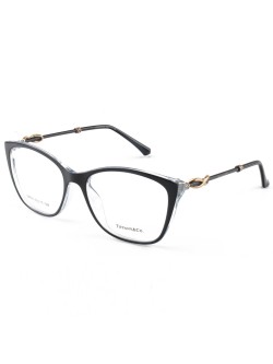 Armacao de Óculos Quadrada TF2160 Preto e Azul Celeste