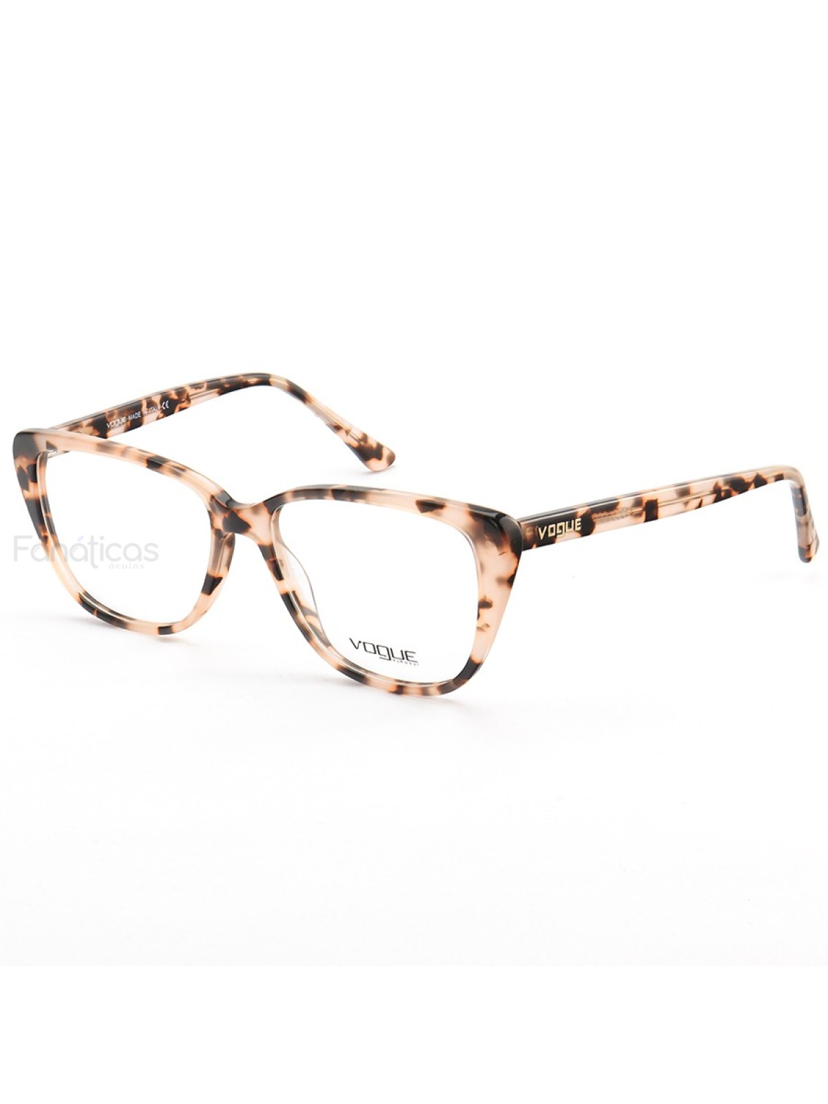 Armação de Oculos Quadrada VO5156 Rosa Tartaruga