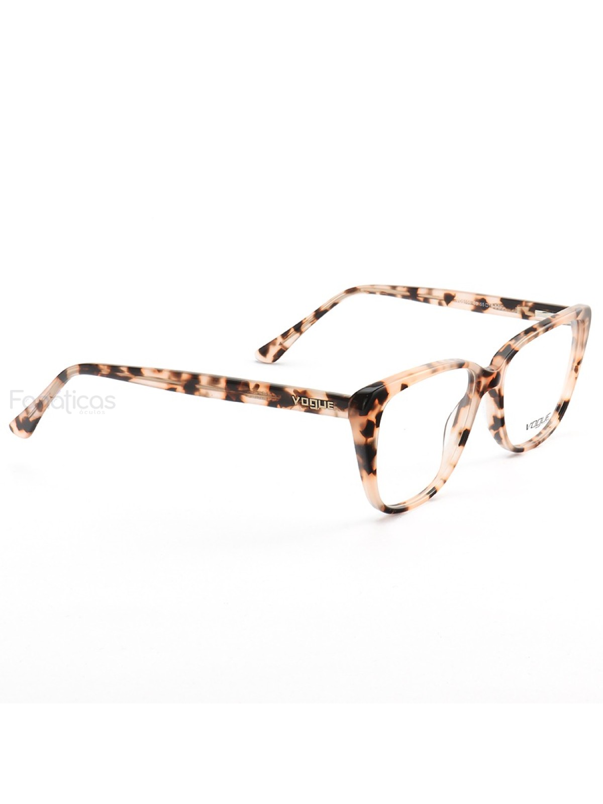 Armação de Oculos Quadrada VO5156 Rosa Tartaruga