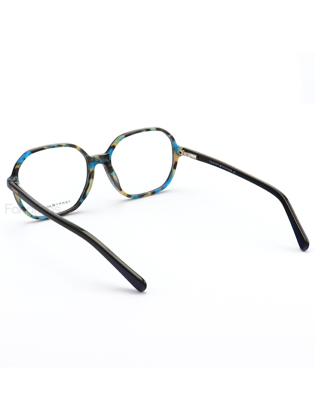 Armação de Óculos Quadrado  TH1510 Preta e Azul