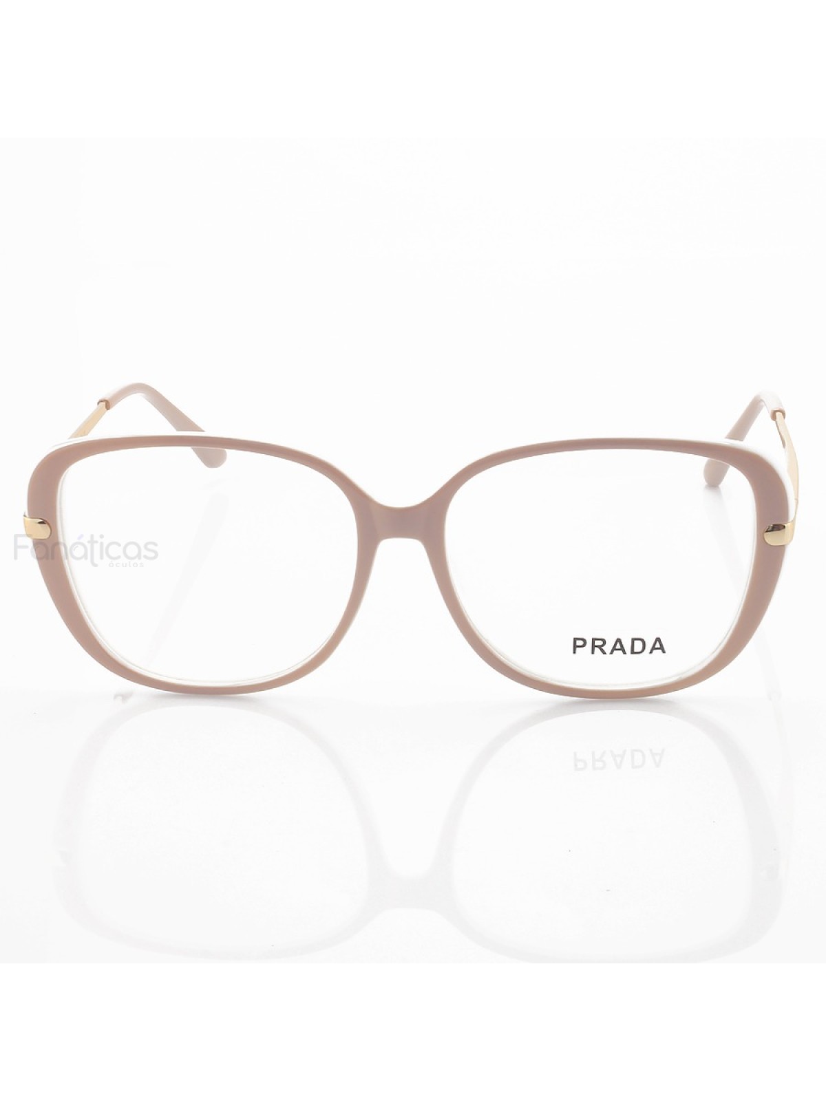 Armação de Óculos Quadrado 93312 Creme e Branco