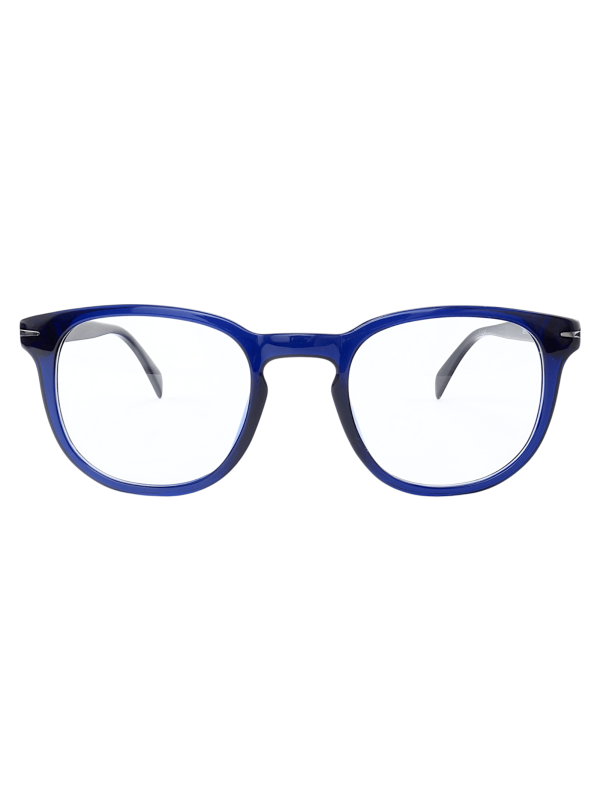 Armação de Óculos Quadrado DB1015 Azul e Preto