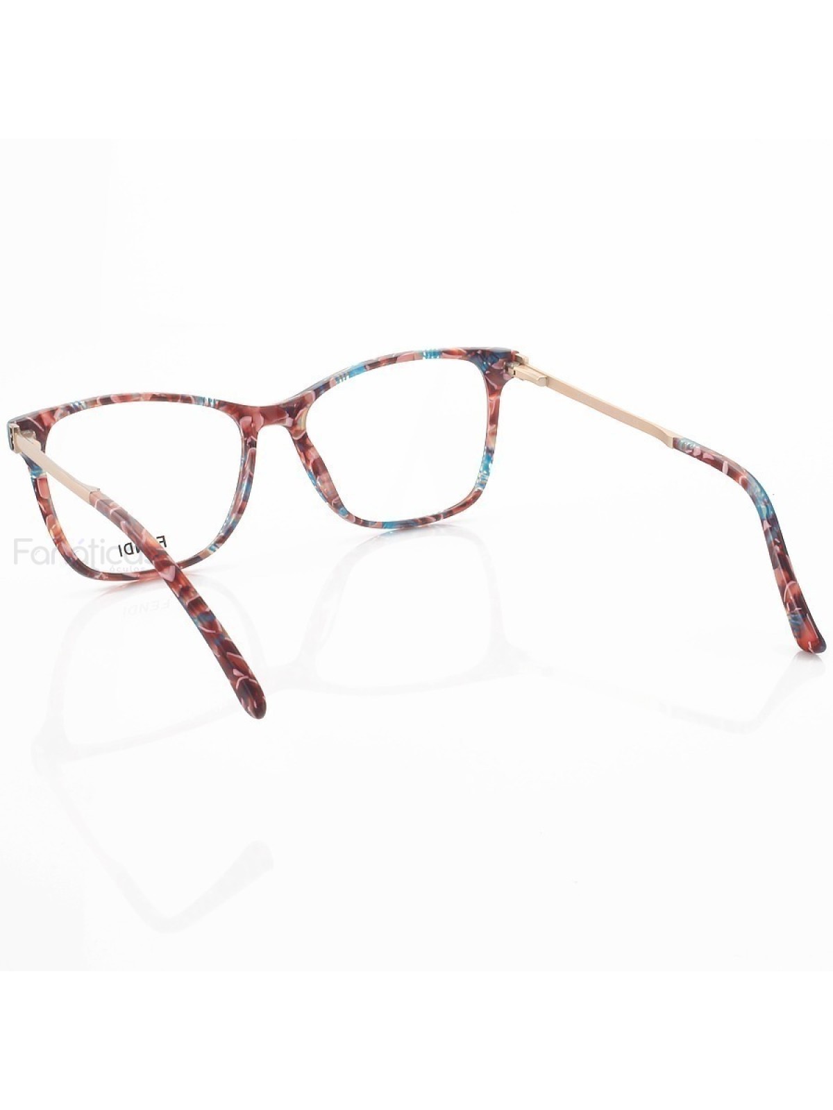 Armação de Óculos Quadrado Fendi FD6210 Colorido