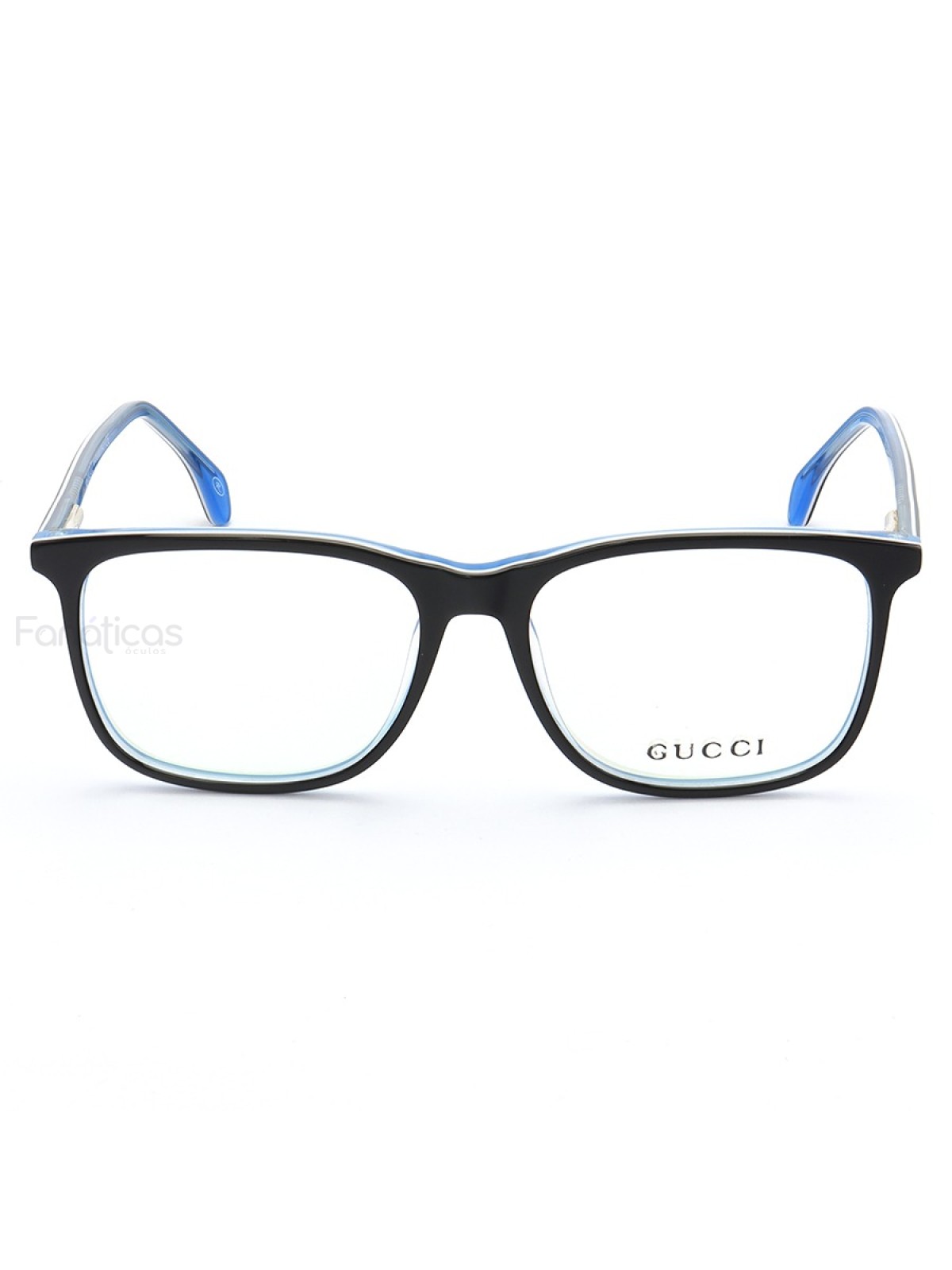 Armação de Óculos Quadrado GG05540 Preto e Azul