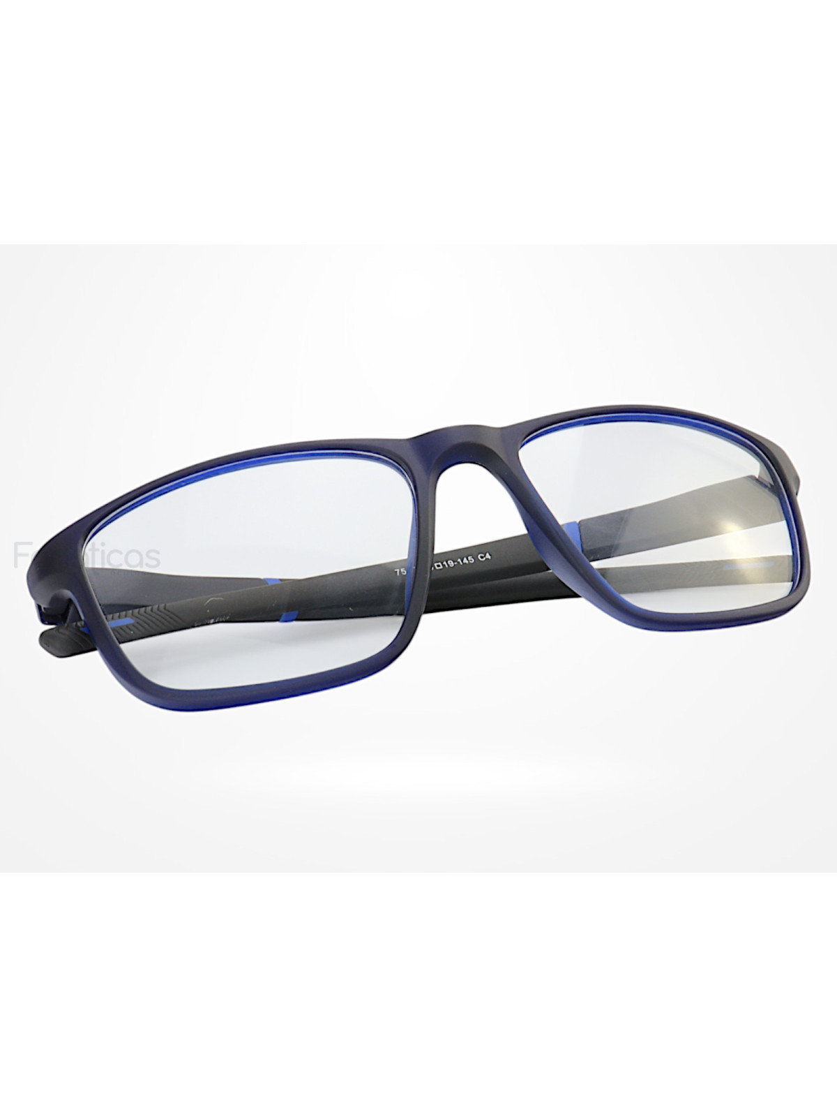 Armação de Óculos 8207 Esportivo Quadrado Azul