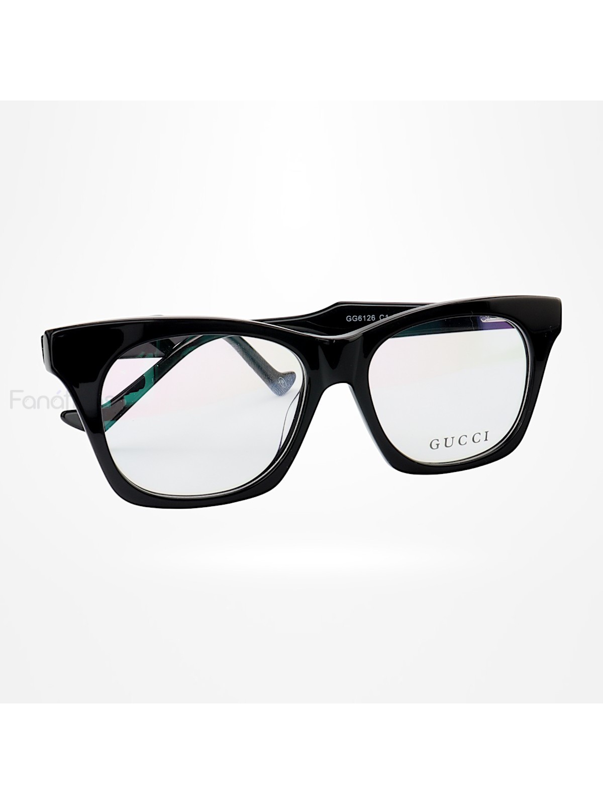 Armação de Óculos Quadrado GG6126 Preto