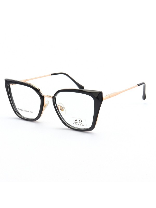 Armação de Óculos Quadrado LQ5501 Preto