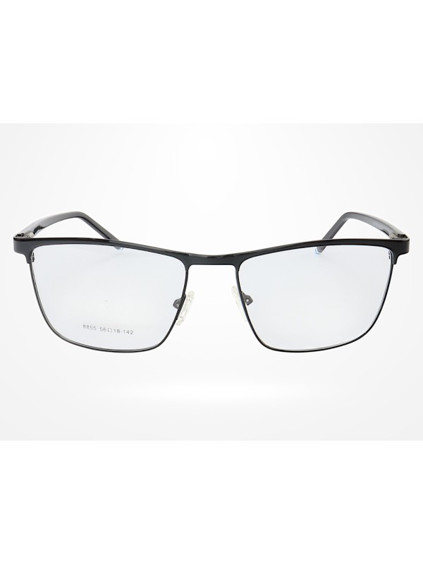 Armação de Óculos 8855 Quadrado Preto Azul
