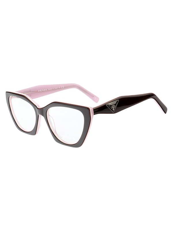 Armação de Óculos Quadrado P26YS Preto e Rosa