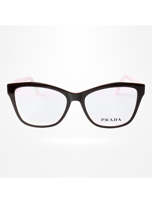 Armação de Óculos Quadrado PD0801 Preto e Rosa