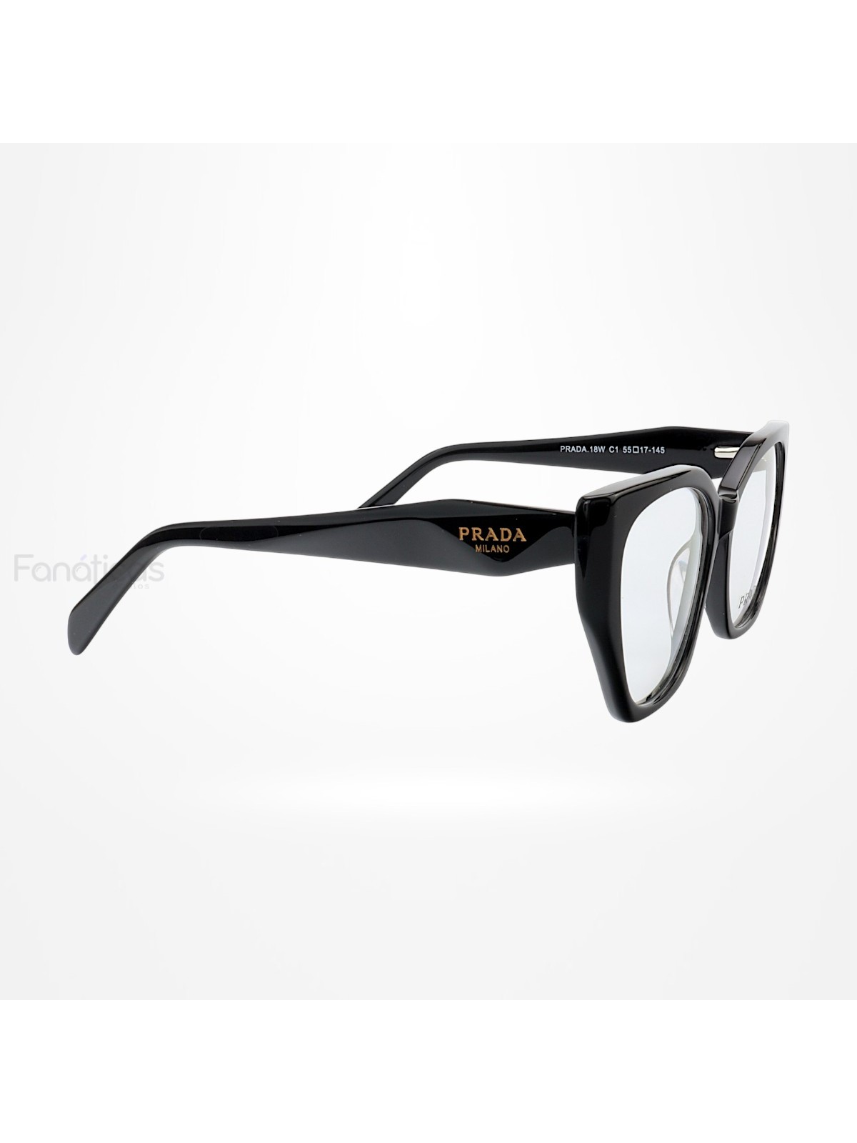 Armação de Óculos Quadrado PD18W Preto