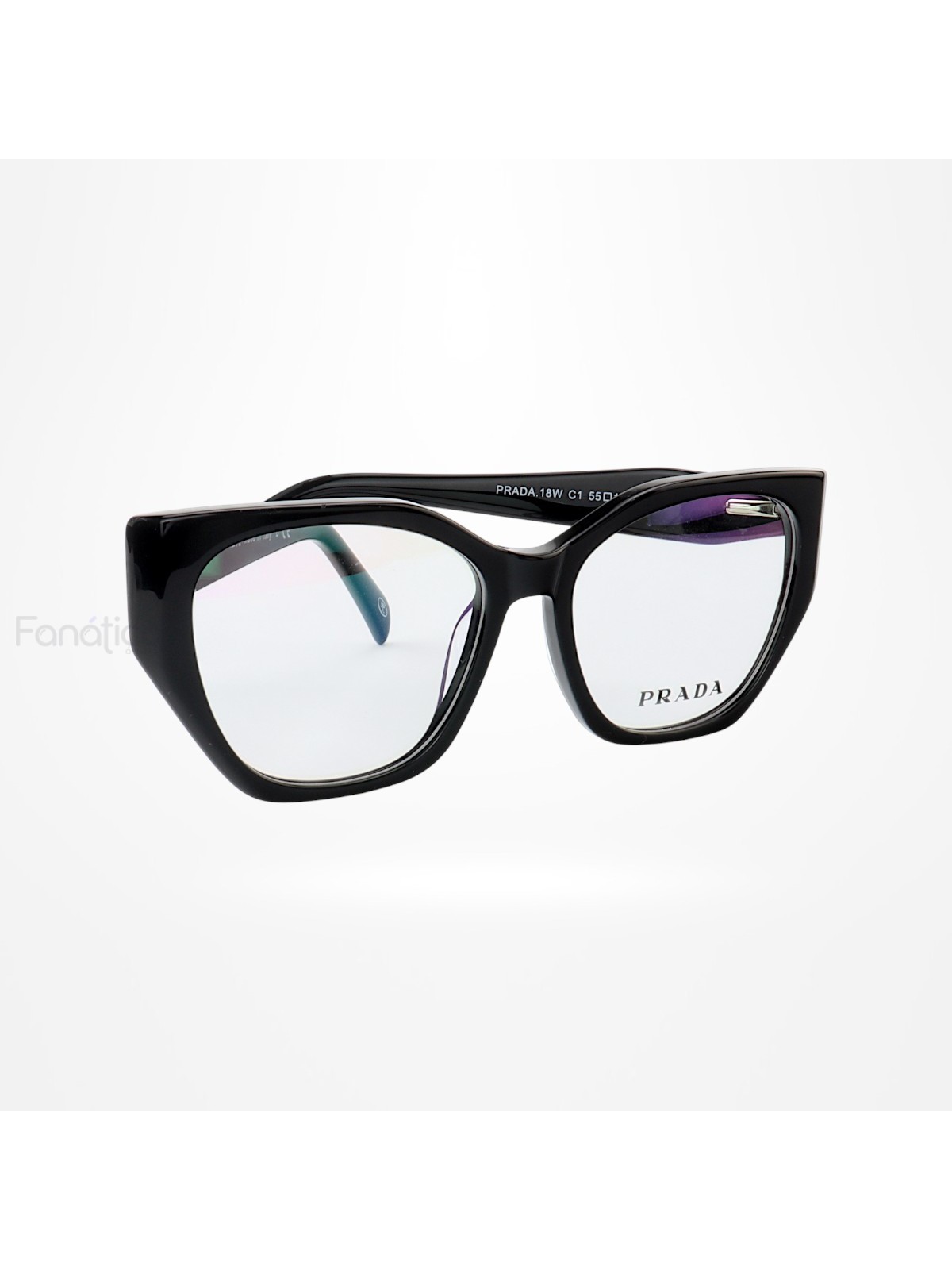 Armação de Óculos Quadrado PD18W Preto