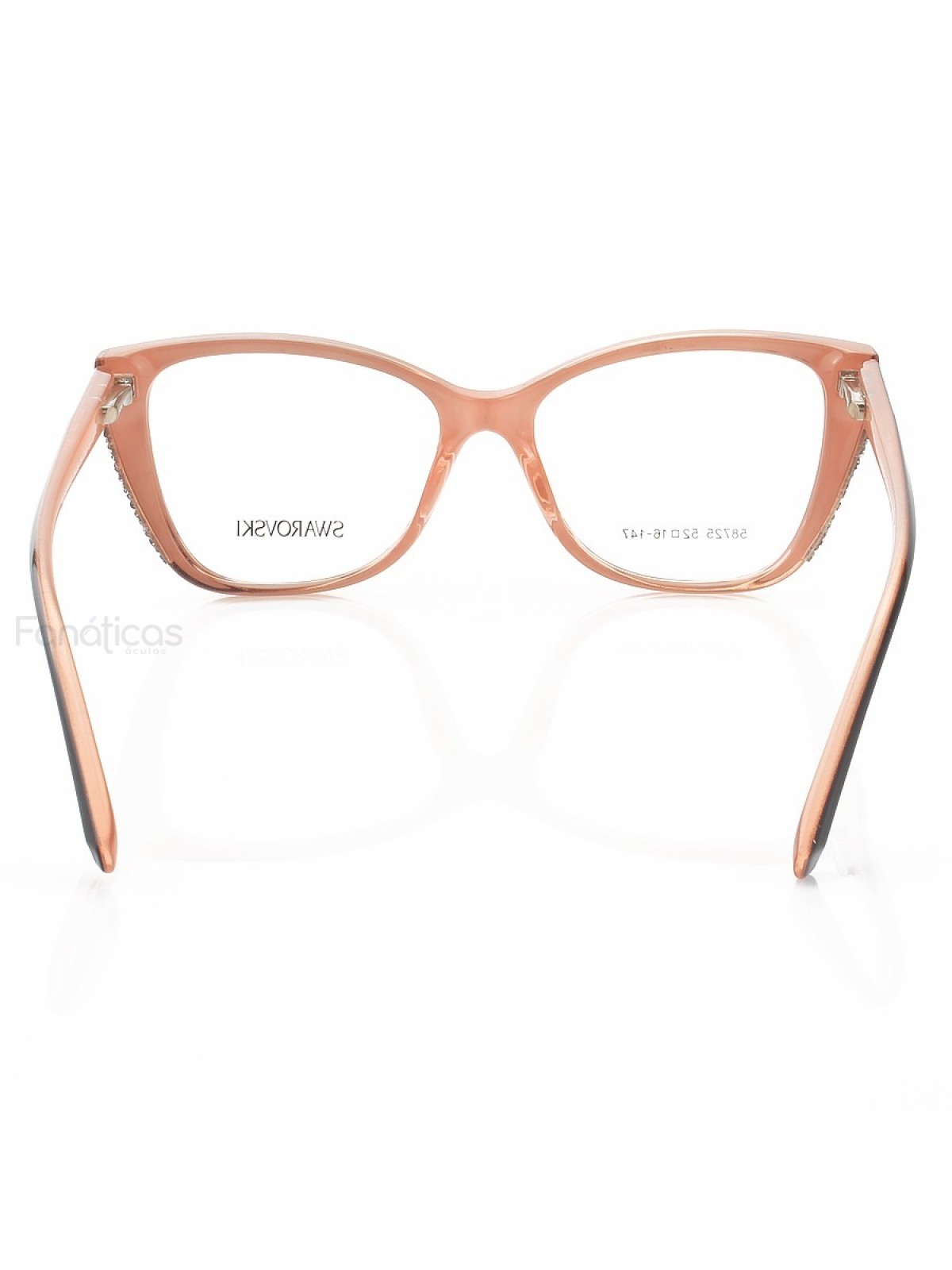 Armação de Óculos Quadrado SW58725 Preto e Rosa