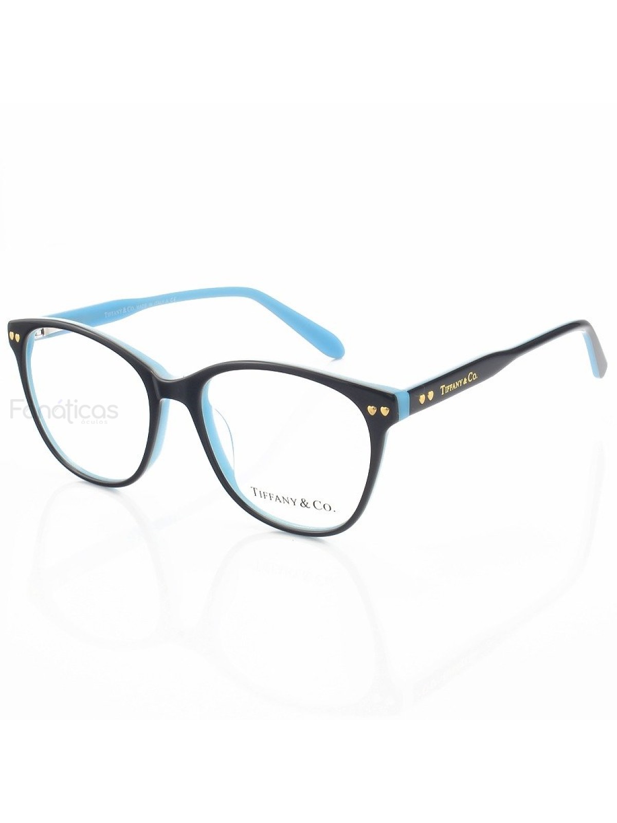 Armação de Óculos Quadrado TF2155 Preto e Azul