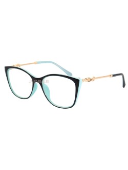 Armação de Óculos Quadrado TF2160 Preto e Azul