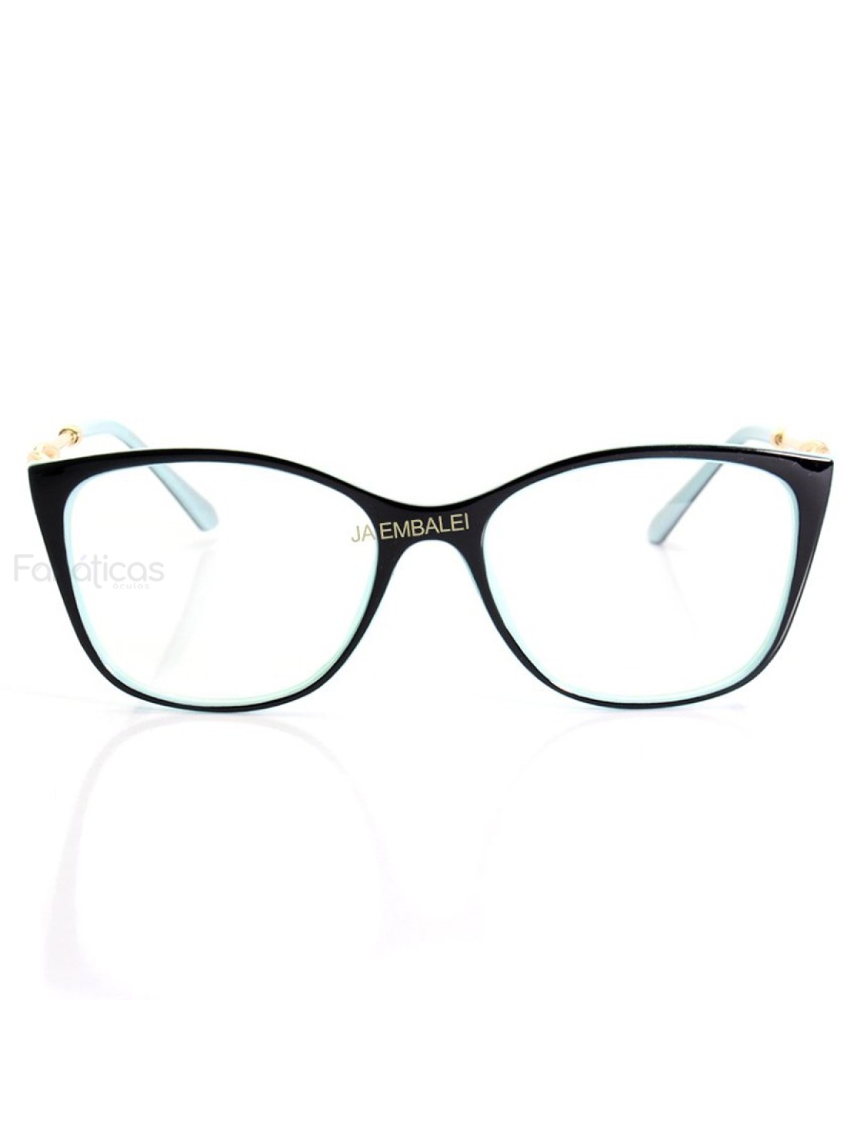 Armação de Óculos Quadrado TF2160 Preto e Azul