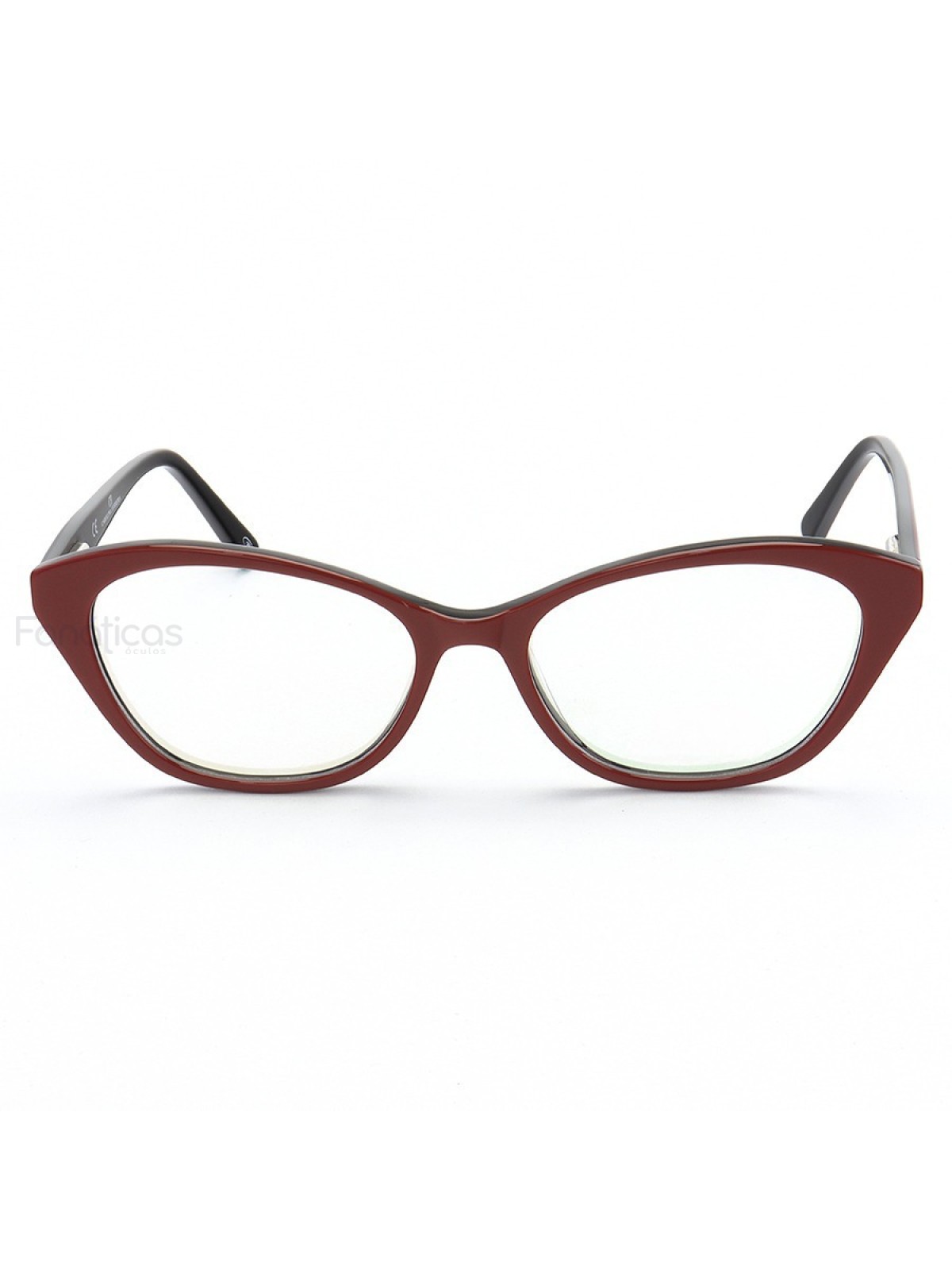 Armação de Óculos Quadrado Vhe4052 Vermelho