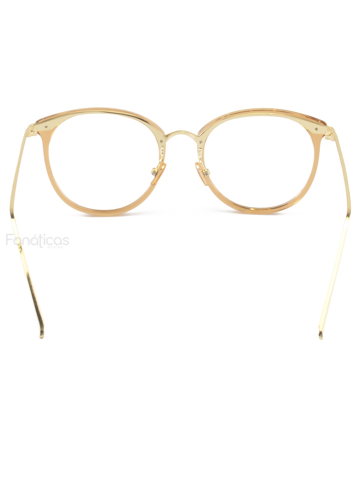 Armacao de Óculos Redonda 2334 CD Dourado