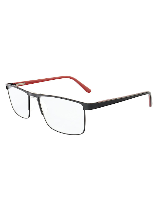 Armação de Óculos AQ230914 Retangular Preto e Vermelho