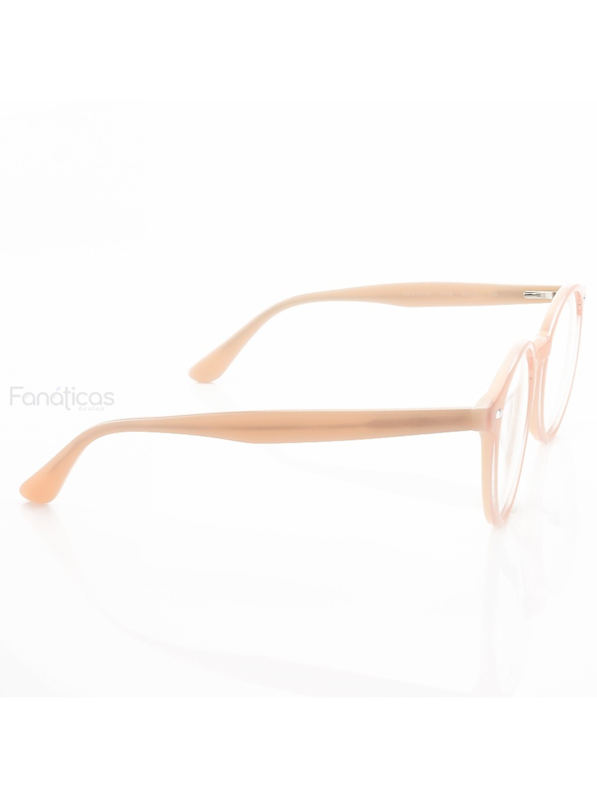 Armação de Óculos Redonda Clear FN2180 Acetato Rosa