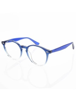 Armação de Óculos Redonda Clear RB2180 Acetato Azul Degrade