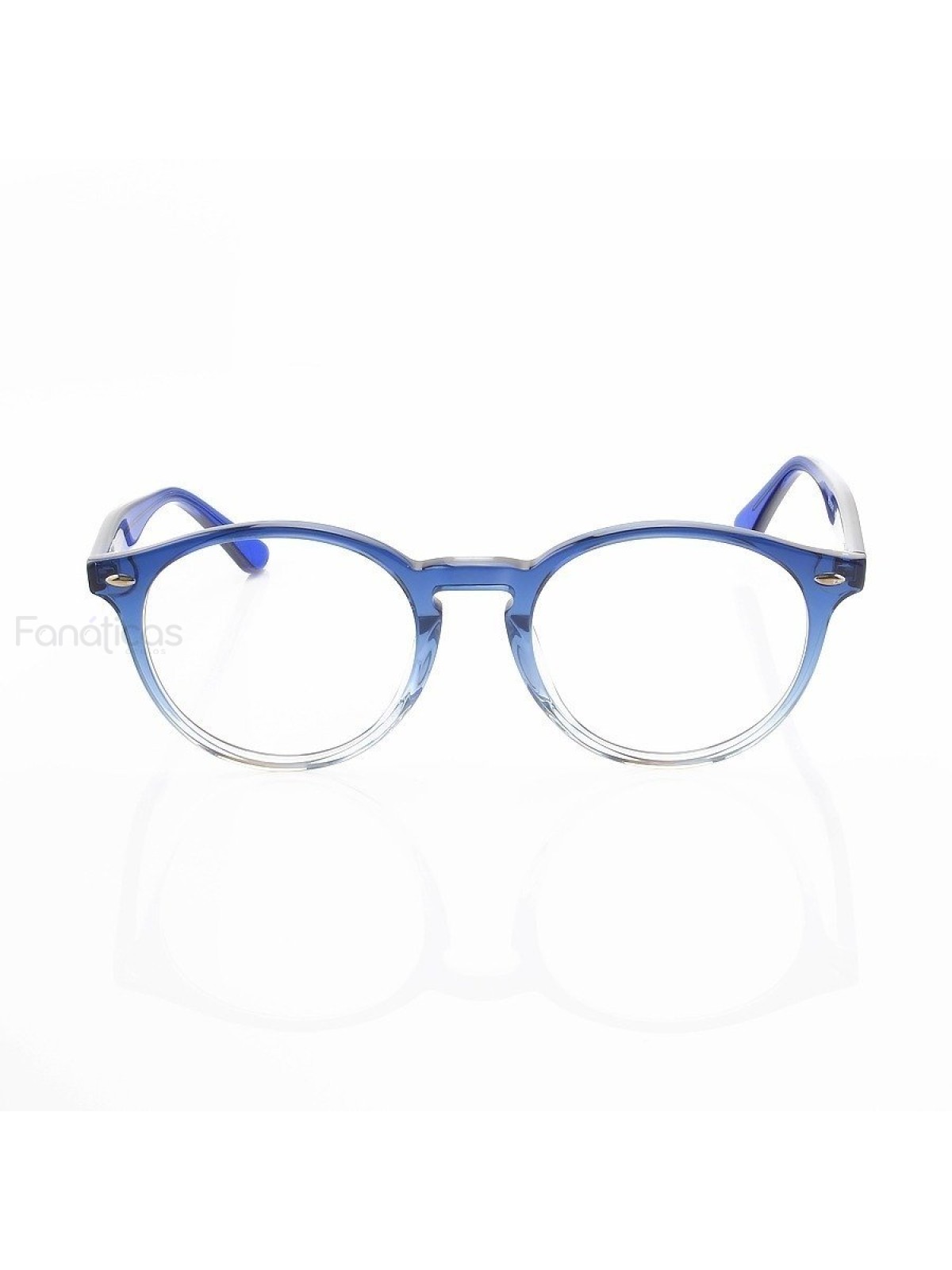 Armação de Óculos Redonda Clear RB2180 Acetato Azul Degrade